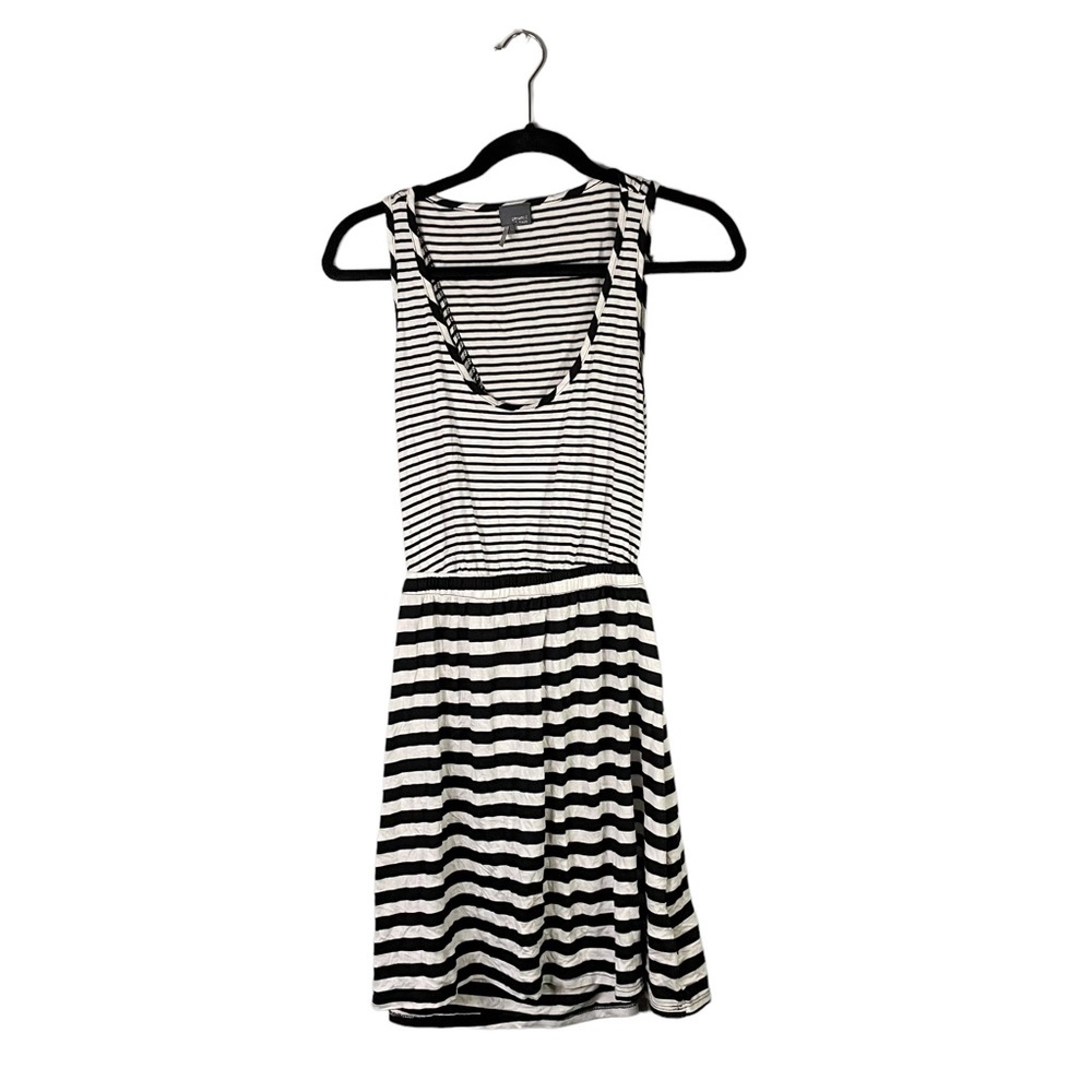 Sparkle & Fade Striped Sleeveless Flowy Cutout Back Casual Dress Size Medium